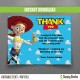 Toy Story Birthday Thank You Cards (Jessie) 